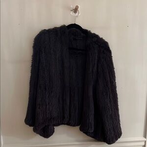 Chic Deep Purple Authentic Fur Jacket